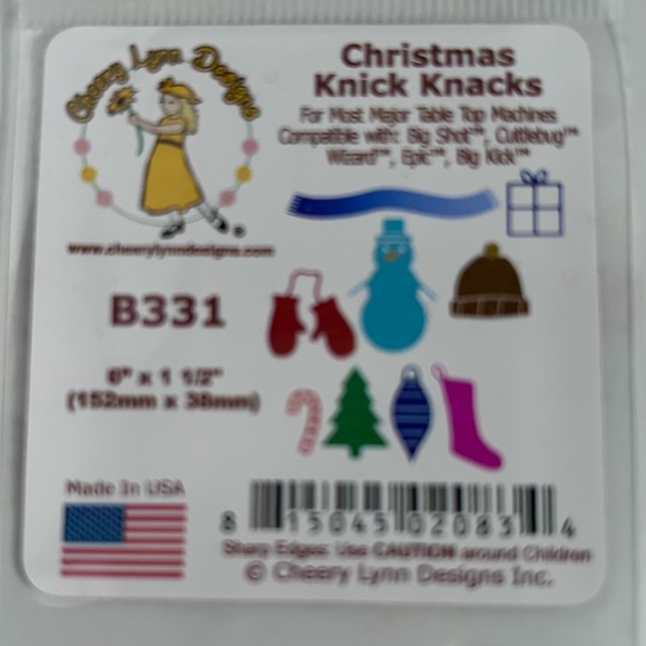 Cheery Lynn Designs Die-Christmas Knick Knacks 10 PIECE DIE - Picture 6 of 8